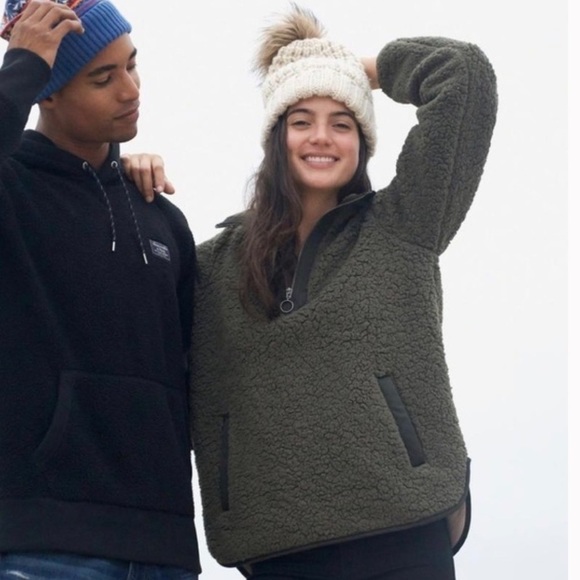 Abercrombie Sherpa 1/4 zip - new - Picture 2 of 6